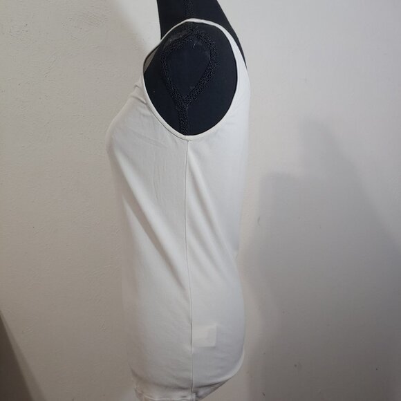 EILEEN FISHER STRETCH SILK SHELL JERSEY TANK TOP SMALL - Picture 4 of 6